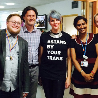 Transgender activist, writer and performer, Kate O’Donnell is warmly welcomed to Equality and Diversity Week session