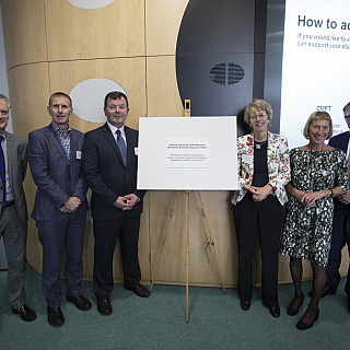 Around 120 delegates celebrate the launch of the NIHR Manchester BRC and CRF
