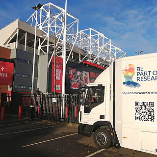 Greater Manchester’s state-of-the-art mobile research clinic rolls into Old Trafford